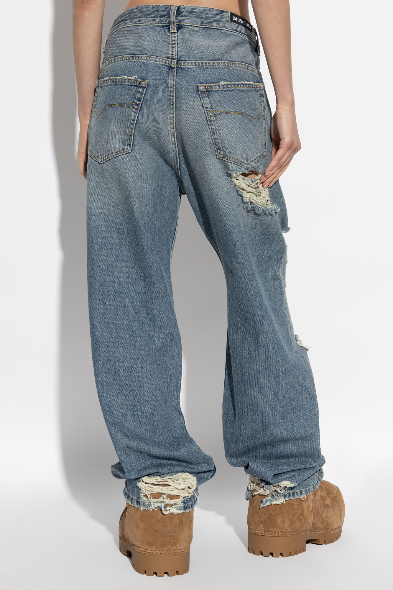 Balenciaga Distressed Effect Jeans | Women's Clothing | Vitkac